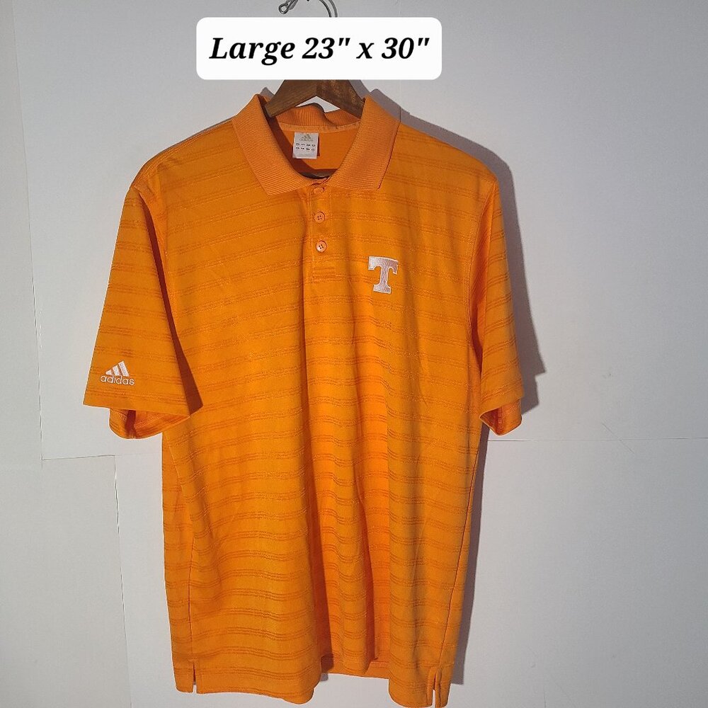 Tennessee Volunteers Adidas Climalite Men's Large Orange Polo